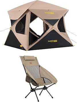 FanttikOutdoor Alpha C4 Ultra Camping Tent & FanttikOutdoor Zeta L8 Max Camping Chair