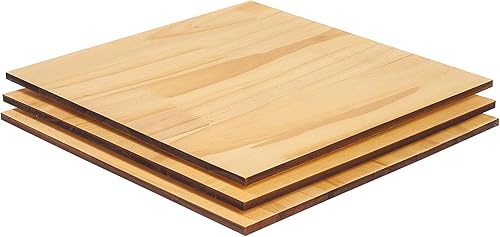 Miniatura 8 de Artificer Cuadrados de madera, 4 x 4 pulgadas, paquete de 26 tableros de madera sin terminar de 14 pulgadas de grosor para azulejos de Scrabble,