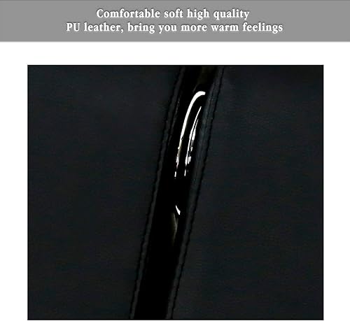 Miniatura 3 de Peach Tree Silla de recepción lateral ejecutiva de cuero negro Oficina Sala de espera Recepción de invitados, salón de peluquería Oficina Silla de