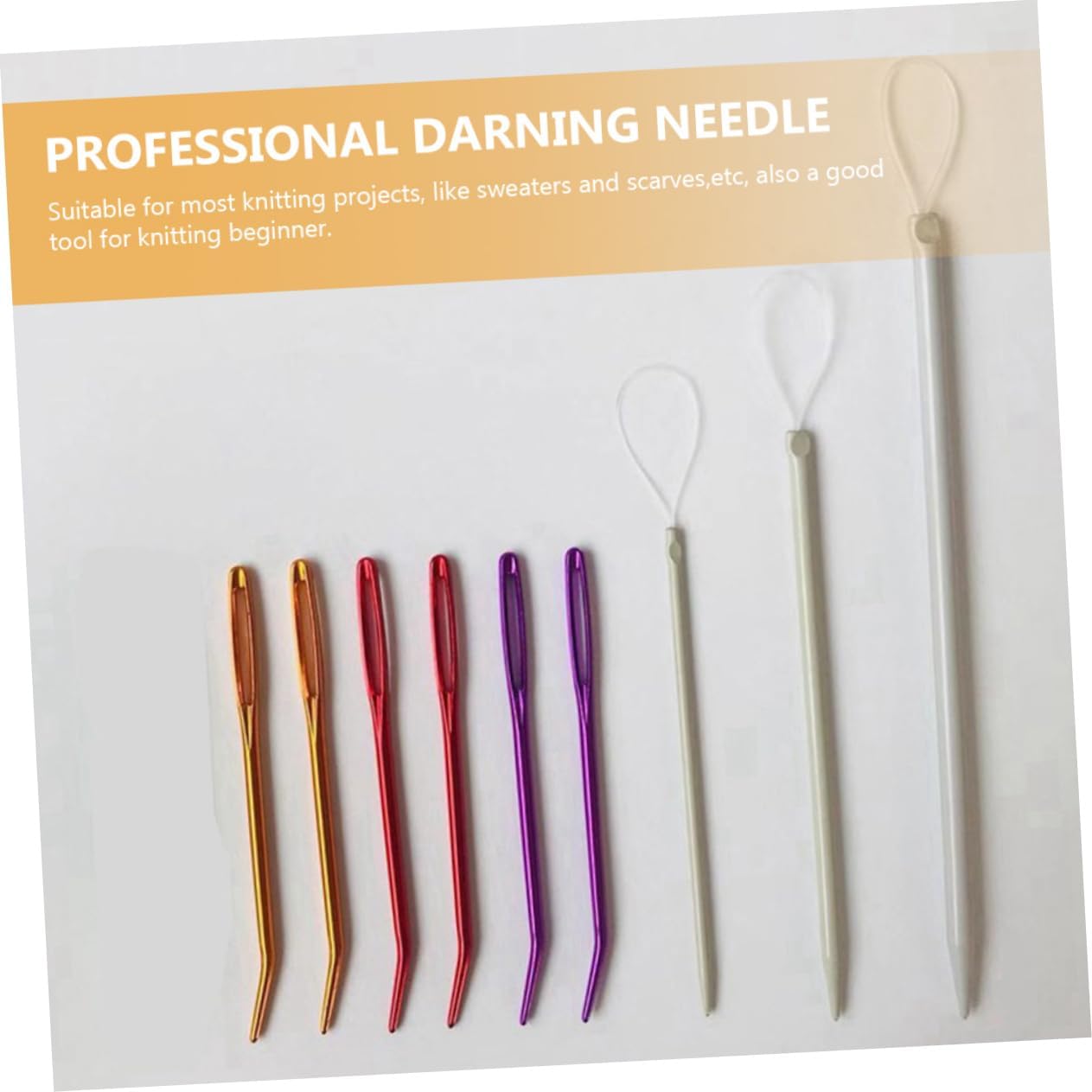 STOBOK 60pcs Compact Tapestry Needles Portable Wear-Resistant Darning Needles for Yarn Crafting for Sewing Projects and