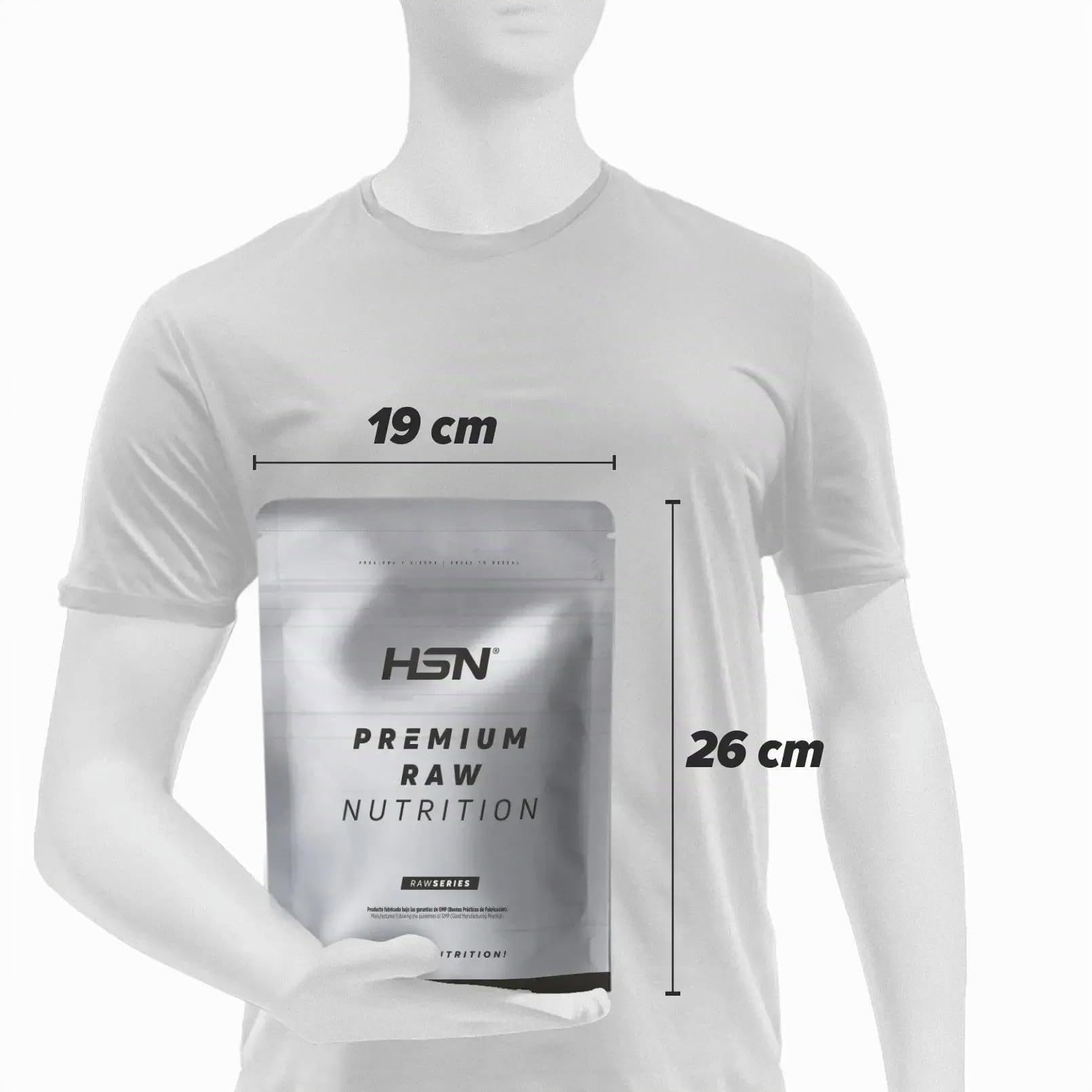 HSN Créatine 100% CREAPURE en poudre sans saveur 500 g | 100% Monohydrate de Créatine Micronisé | Sans doseur | Sans additifs ni contaminants | Non-OGM, Végan, Sans gluten