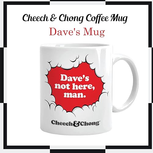 Miniatura 2 de Taza de café Cheech and Chong Dave – 50 aniversario edición especial tazas de té y chocolate caliente, tazas de bebidas – Cerámica de alta calidad,