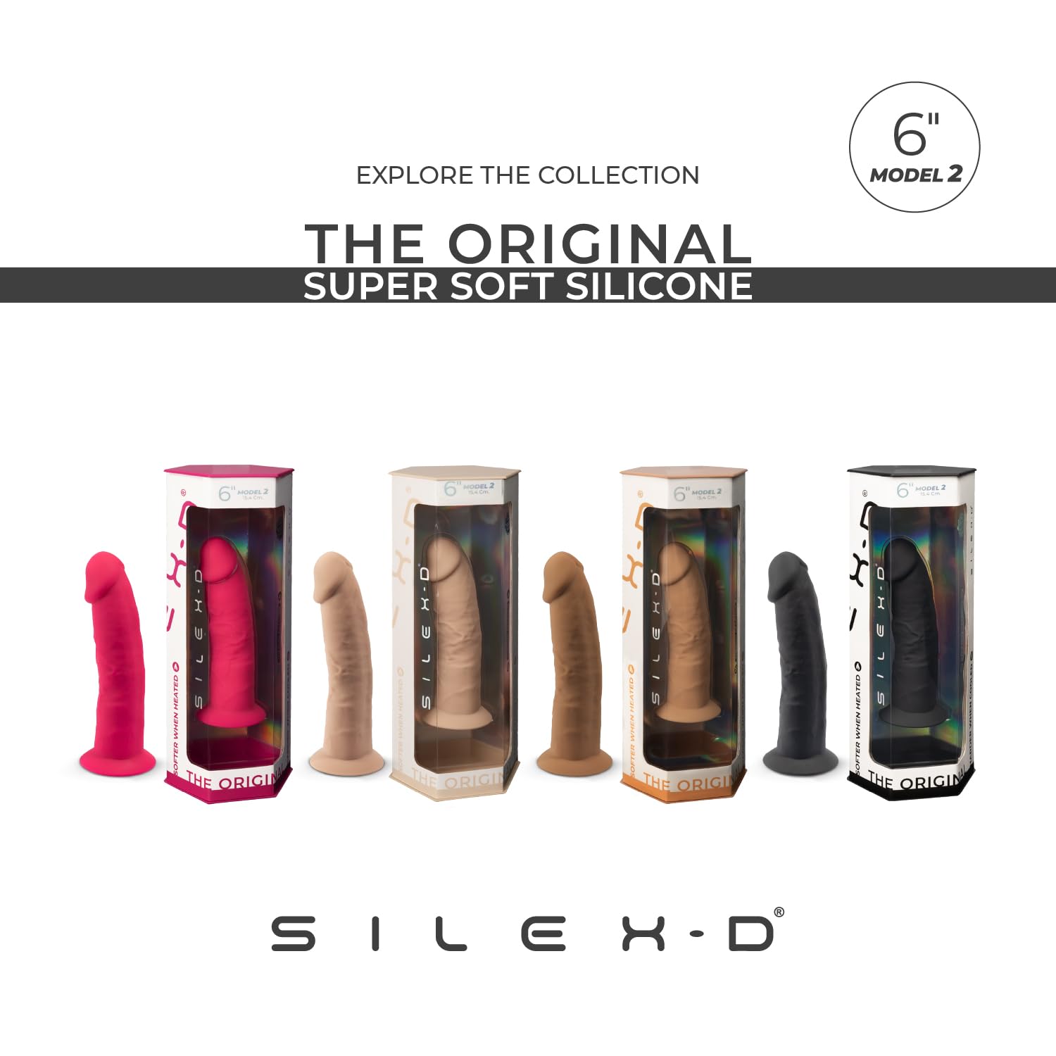 DILDO DUAL DENSITY SILICONE MOD. 2-6
