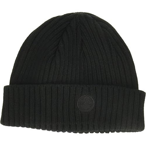 Timberland Men's Short Watch Cap with Woven Label
