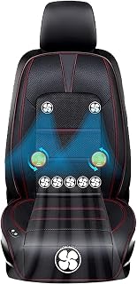 Mokshith 1 Pack Leather, 3D Mesh Cloth Cooling Car Seat Cushion - 12V Automotive Breathable Seat Cover With Air Conditioni... Price In India