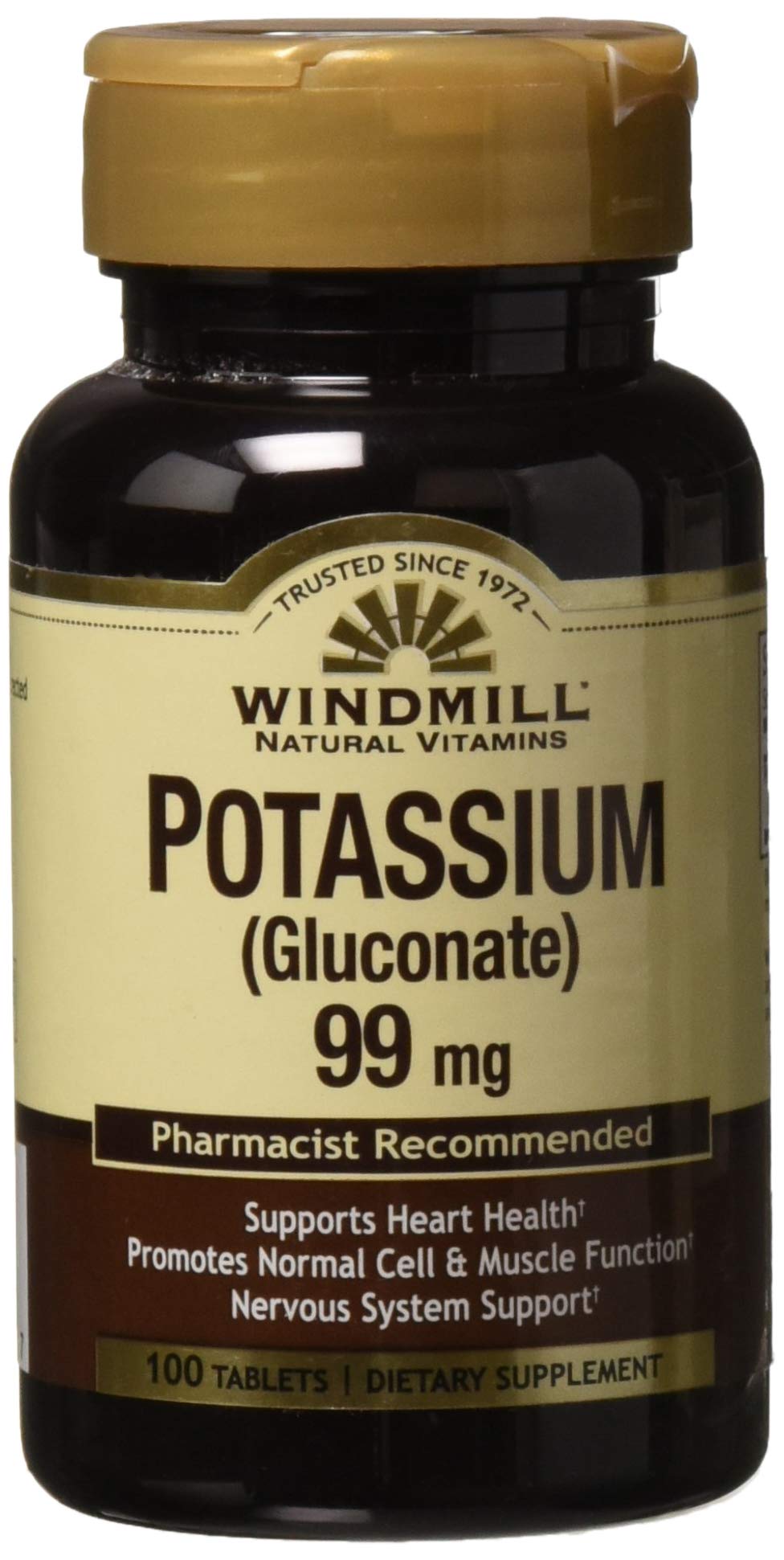 Potassium GLUC TAB 99MG WMILL Size: 100