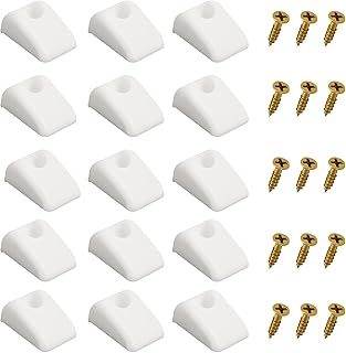 15 Pcs Plastic Cabinet Drawer Bumpers, Drawers Slide Spacers, Hardware Furniture Drawer Slide Bumper for Roll Out Shelves, Pull Out Shelf for Pantry, Cabinets Sliding Door Hardware