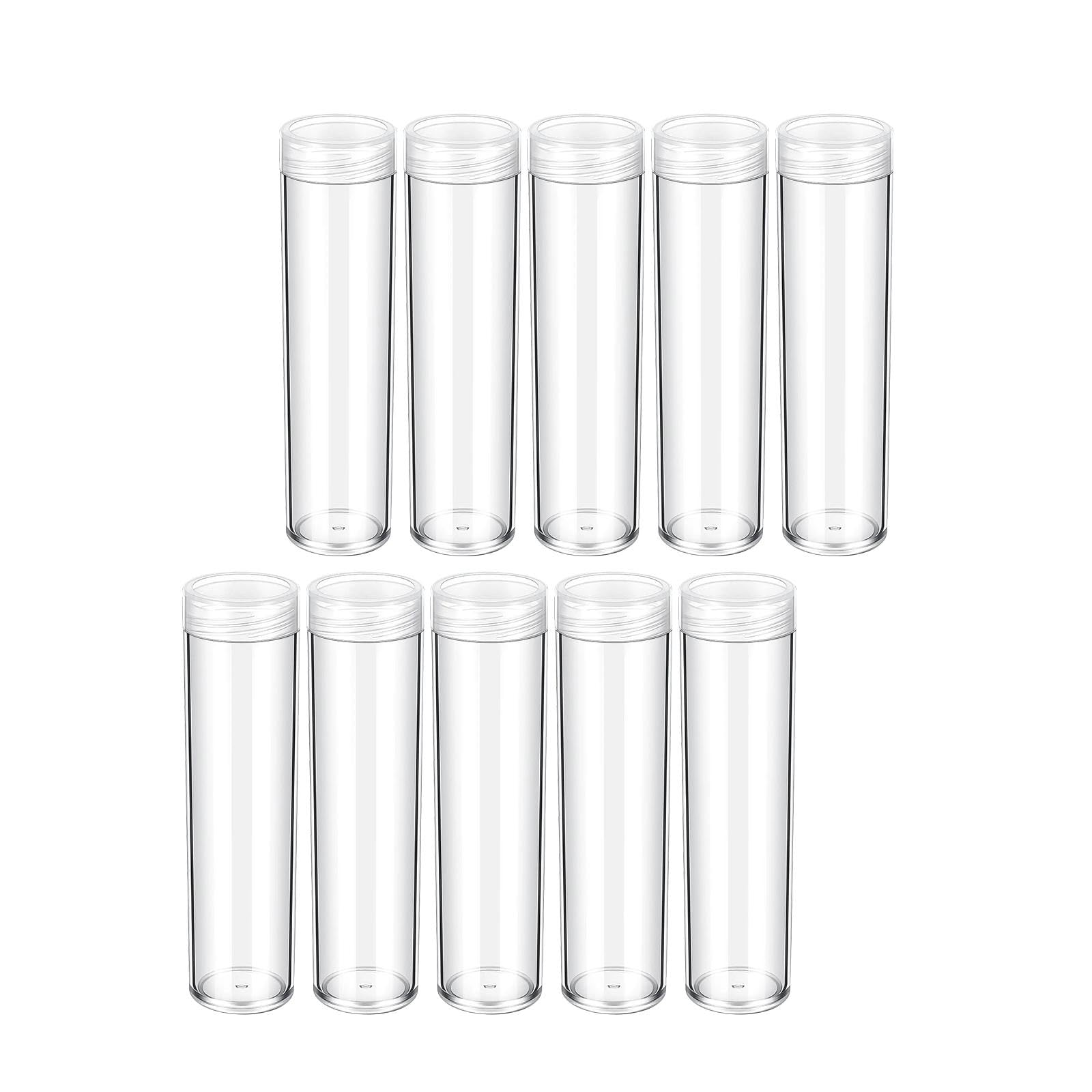 Meadawgs® 10Pcs Coin Tubes Coin Protective Case for Collection with Screw Lid | Advertising | Merchandise & Memorabilia |10 Coin Storage Holder-image-10
