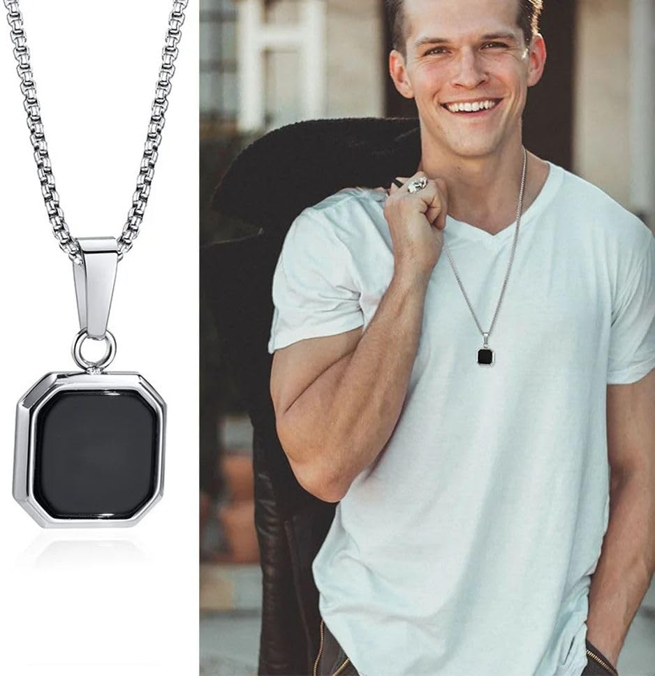 Image of Regulus locket for men pendant combo locket combo for men Rhodium Alloy Pendant