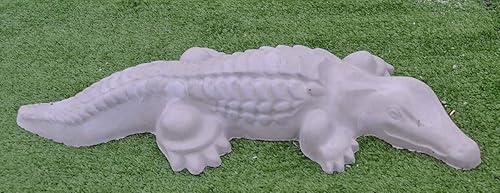 Miniatura 5 de Molde de hormigón DIY Casting Cocodrilo DECORATIV Concreto Gator Garden Mold Estatua Cocodrilo (#A07)