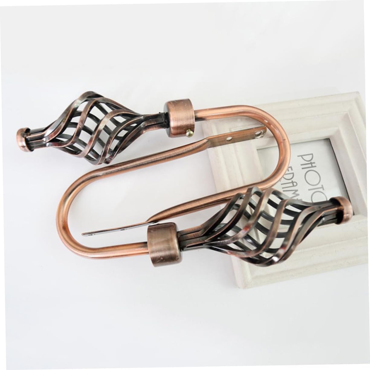 Set of 2 Bronze Pleated Curtain Hooks Tiebacks Drapery Holdbacks for Windows (Gold) Random Color