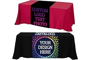 13"x72" Custom Table Runner with Business Logo, Personalized Table Runner, DIY Table Runner
