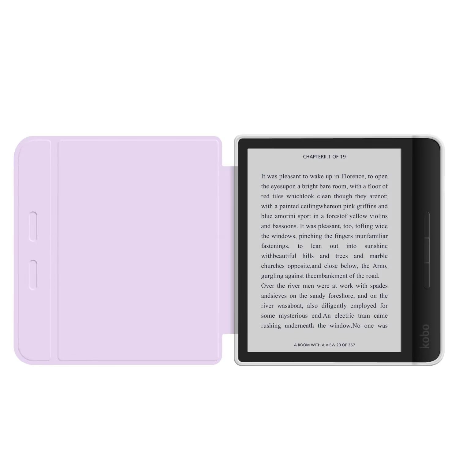 Magnetic Detachable Case Case for 7" Kobo Libra 2 2021 Released, Ultra Clear Soft Flexible Transparent Acrylic Back Cover with Auto Sleep/Wake for Kobo Libra 2 — view 3