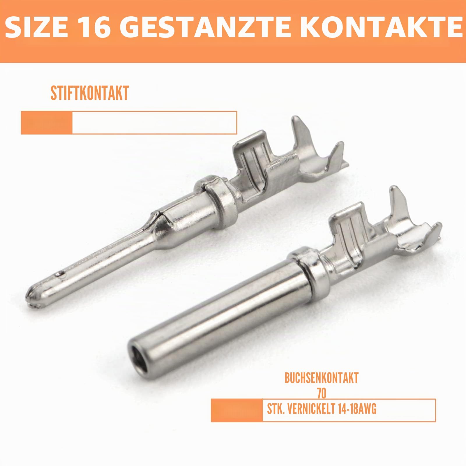 iCrimp Deutsch DT Stecker Set 188tlg Größe 16 IP68 Automotive