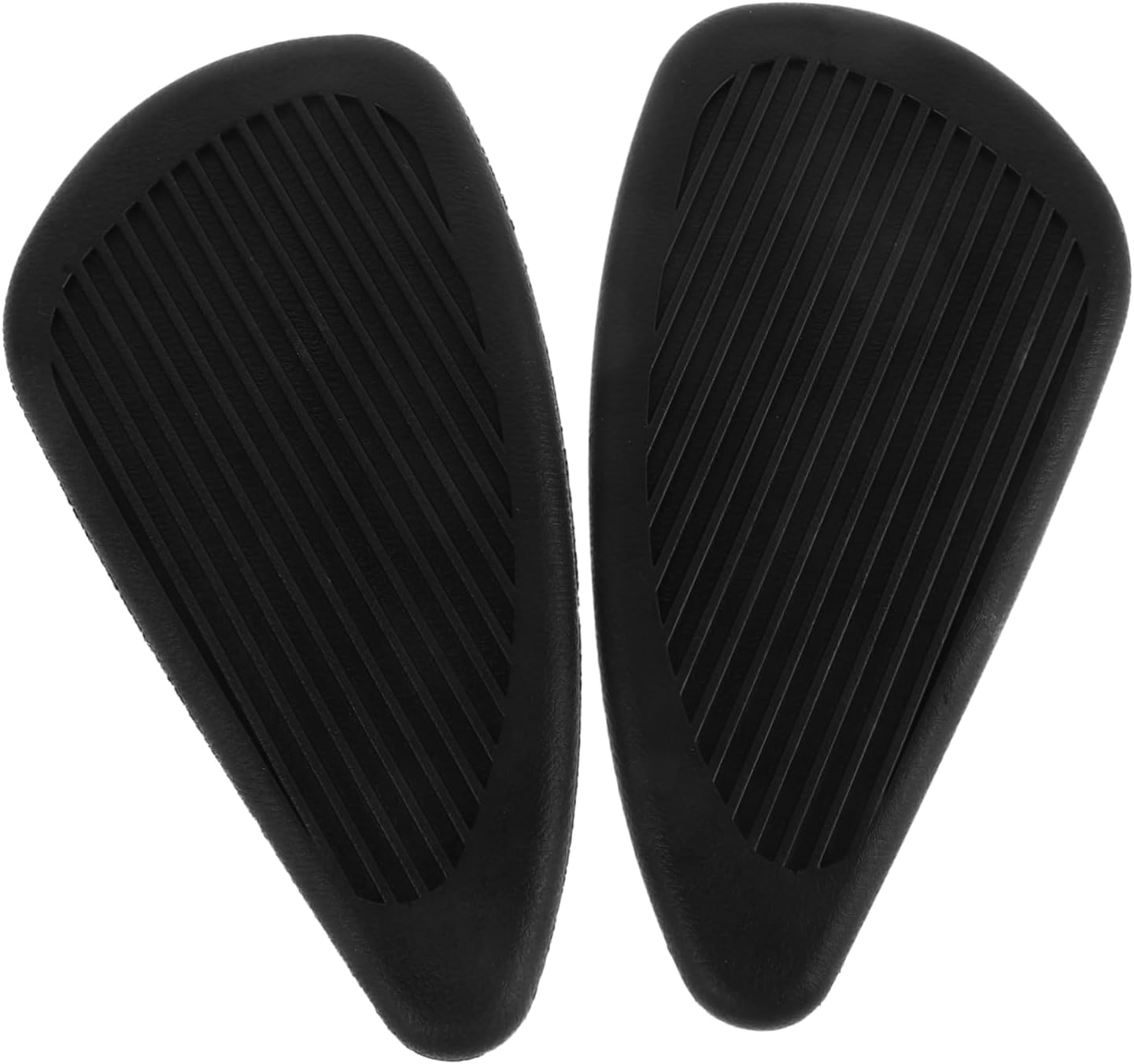 Mobestech 1pair Motorcycle Gas Tank Pad Stickers Slip Decals for Enhanced Grip Material Easy Installation Unique Design Black