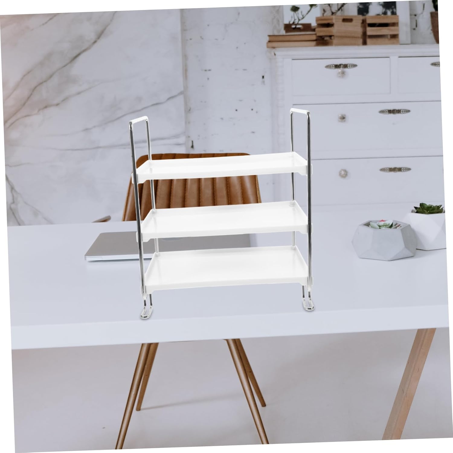 Alipis Multi-Layer Desktop Storage Rack for Office Supplies and Organizer for Folders Stylish Home and Study Space-Saving File Holder