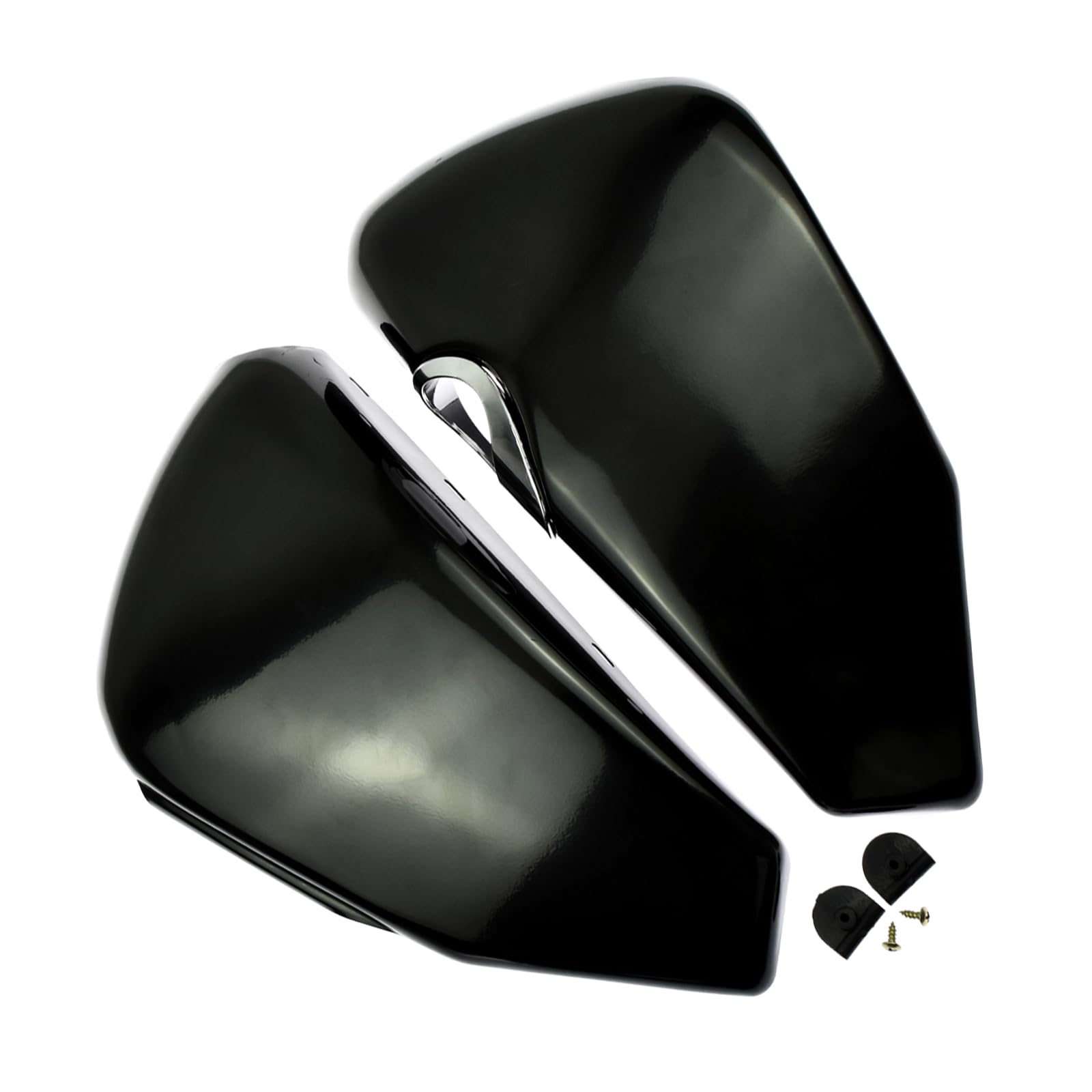 Motorcycle Battery Cover Left Right Battery Side Fairing Covers Side Panel Protection Fit for Harley Sportster XL Iron 883 1200 48 72 2004-2013 Black