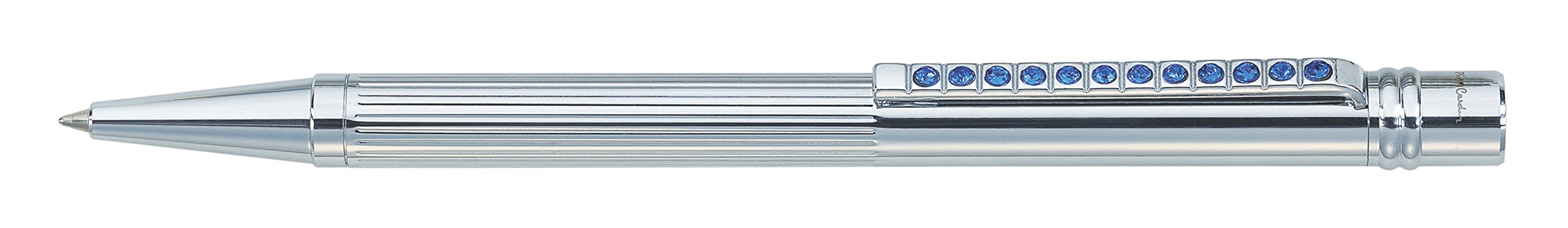 Pierre CardinVictoria White Gold Exclusive Ball Pen Box Pack | Metal Body With Smudge Free Writing | Attractive Body | Smooth, Sturdy, Refillable Pen | Ideal For Gifting | Blue Ink, Pack Of 1