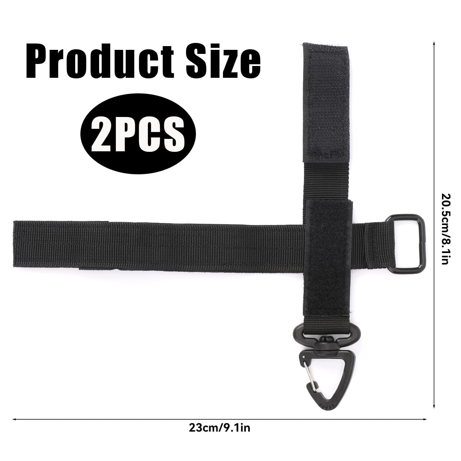 2 Piezas Unidades de Soporte para Guantes, Pinza Multiusos para Guantes de Trabajo, Cinturón Policial, Portaguantes Cinturon, para Jardines, Obras de Construcción (Negro)
