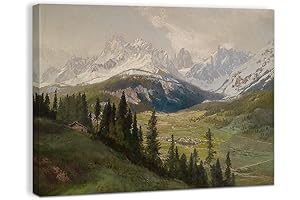 Charming French Country Canvas Prints: Mountain Valley Escape