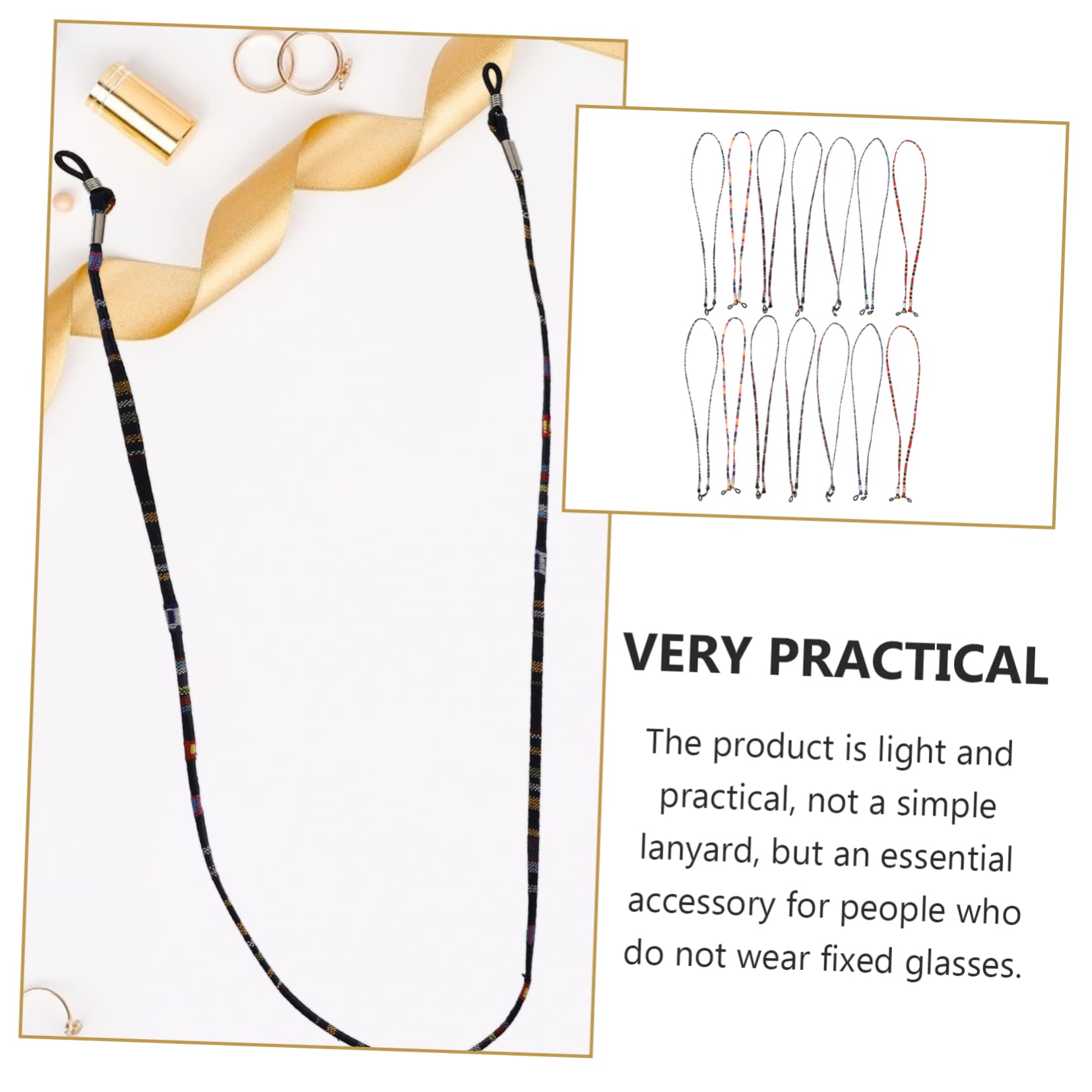 Brillenseil Lanyards Brillenkette Praktische Brillenketten Glashaltekette Brillenhängekette Anti Verlust Brillenhalter Sonnenbrillen Hängeseil Polyester Baumwolle
