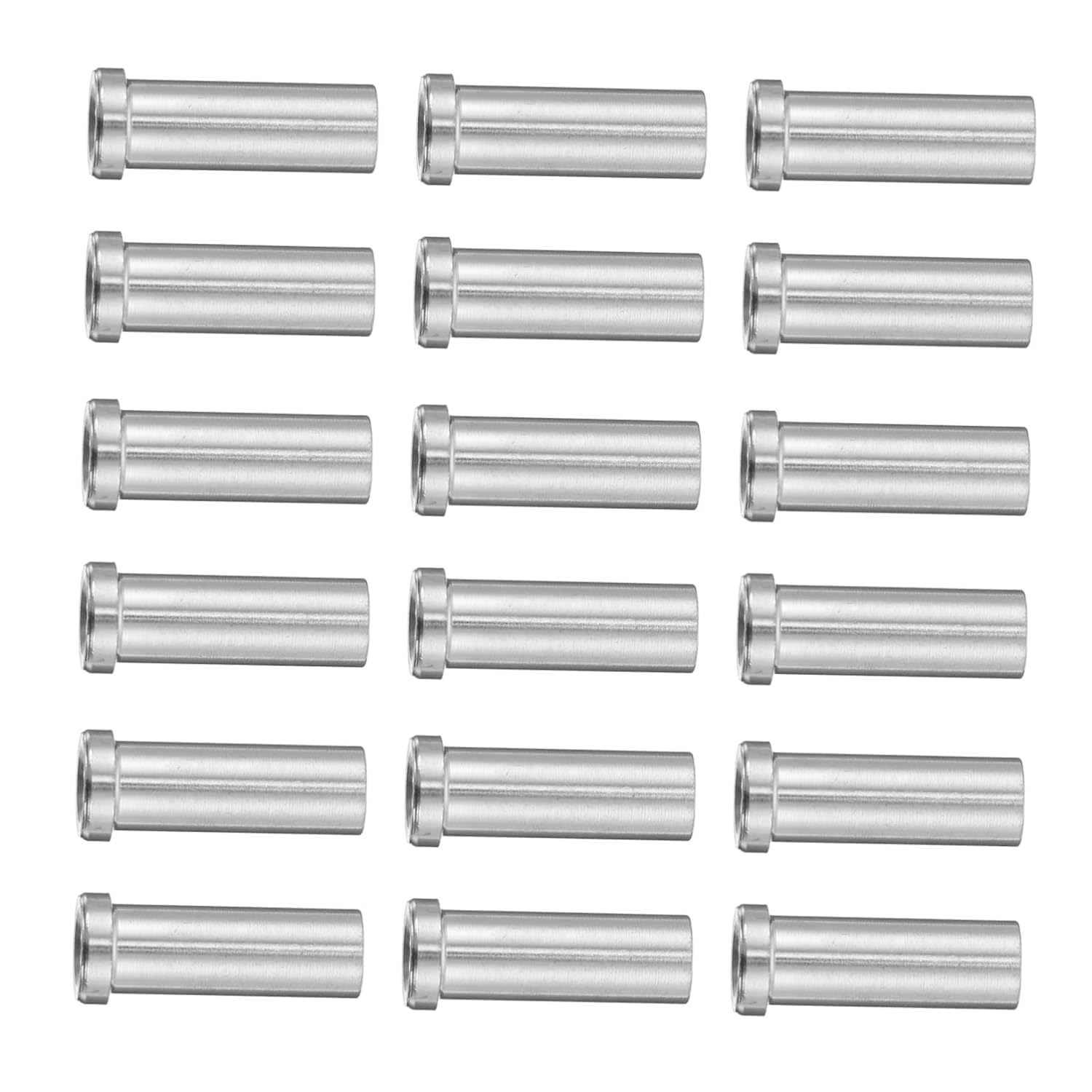 50pcs Stainless Steel Cable Protector Sleeve for Deck and Balustrade Easy to Install Prevents Wear and Wire Rope Connector