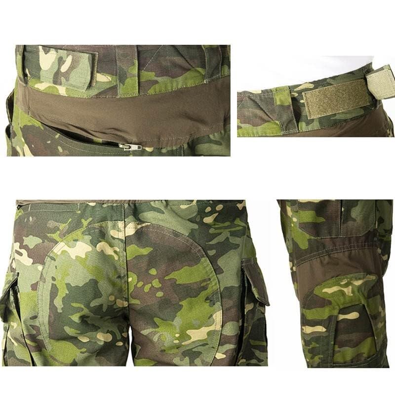 Pantalon De Combat Tactique G3 – Multi-Camouflage avec Coupe Réglable Et Poches for Genouillères
