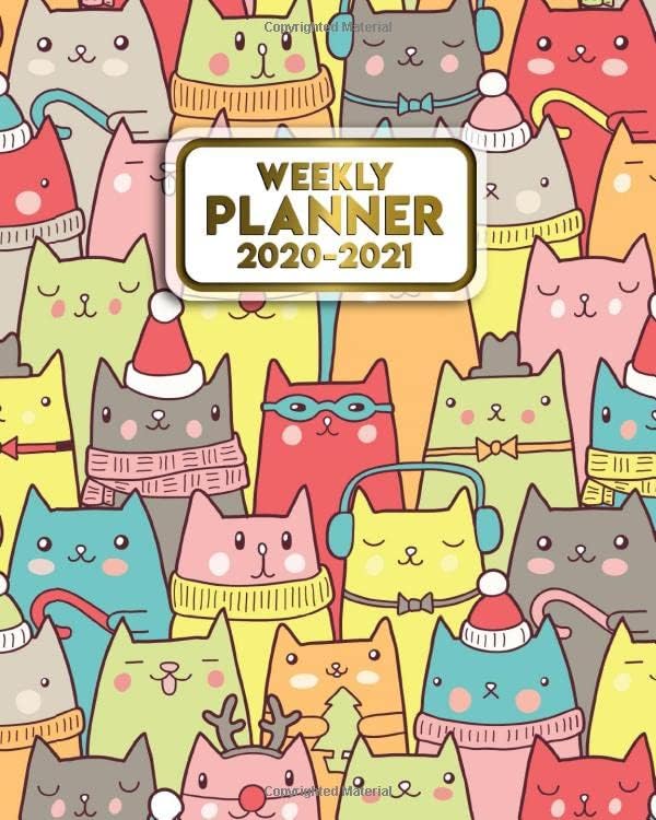 2020-2021 Weekly Planner: Cute Two Year Organizer & Planner with Weekly ...