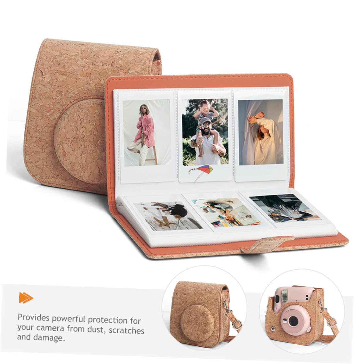 HOMSFOU 3pezzi Cover Protettiva Per Fotocamera Mini Borsa Imbottita Con Tracolla Design Pratico e Rimovibile Accessorio Per Appassionati Di Fotografia