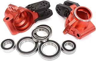 C32603RED Alloy Machined Rear Hub Carriers w/ 6 Bearings for Arrma 1/8 Kraton & Outcast
