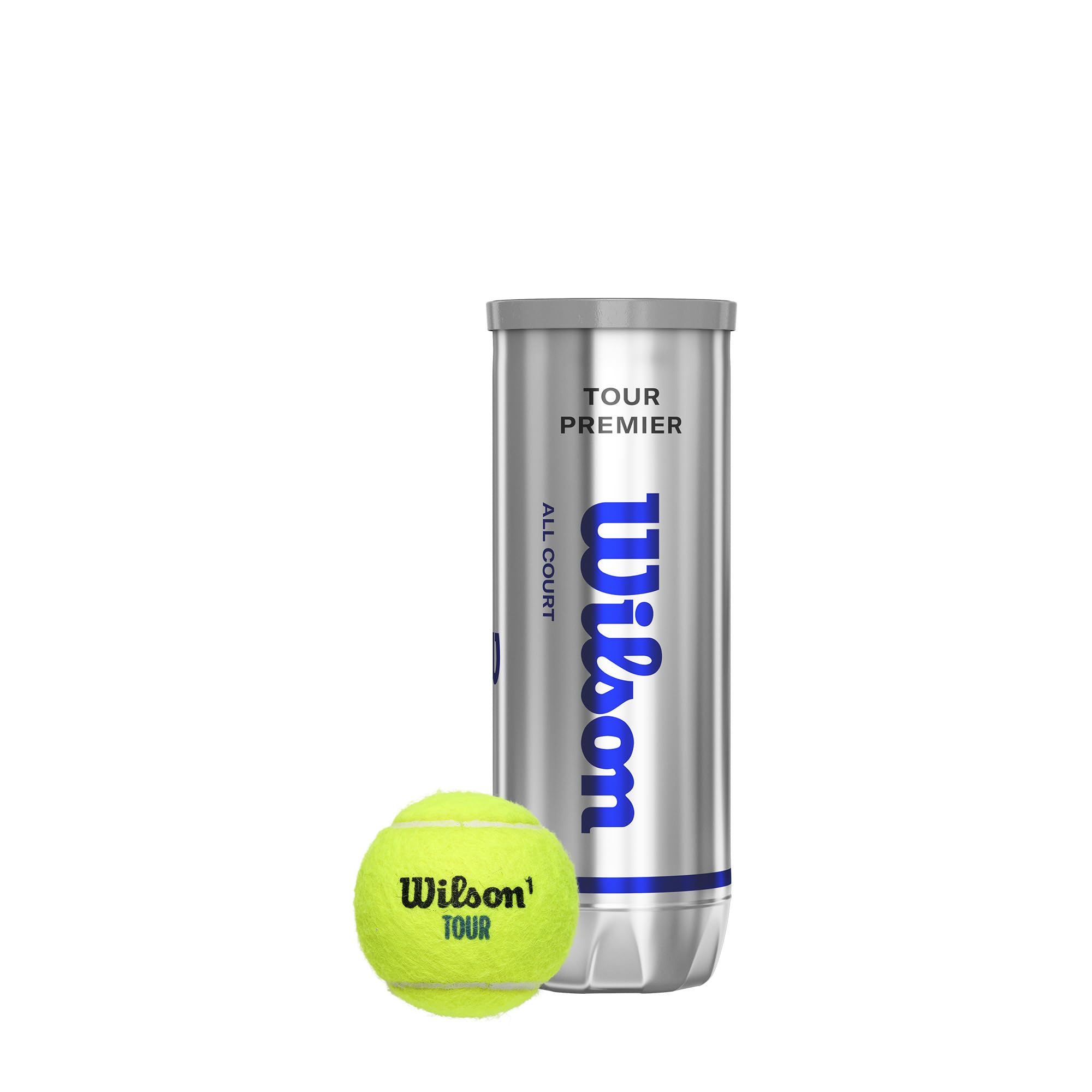 Wilson Tubo de 3 pelotas Tour Premier All Court (paquete de 24)