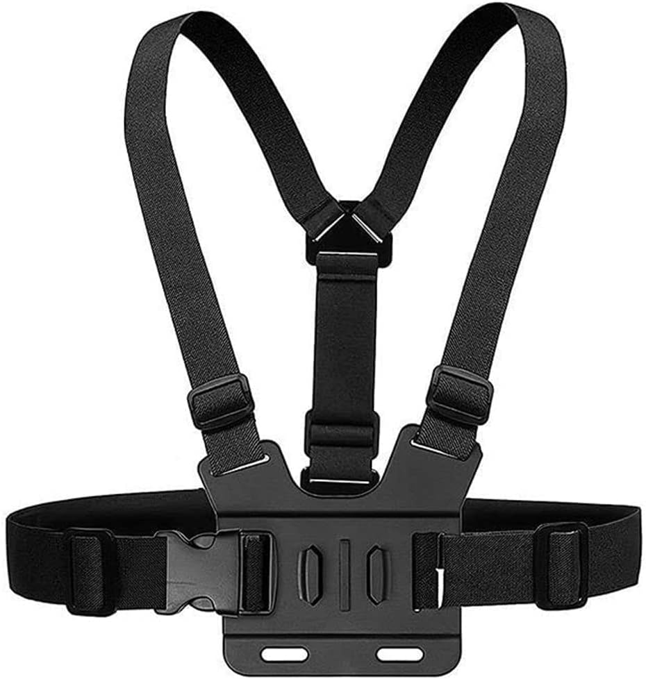 Adjustable Chest Strap Mount Elastic Action Camera Body Belt Harness with J Hook for Hero 5 4 3+ 3 GoPro 6 7 8