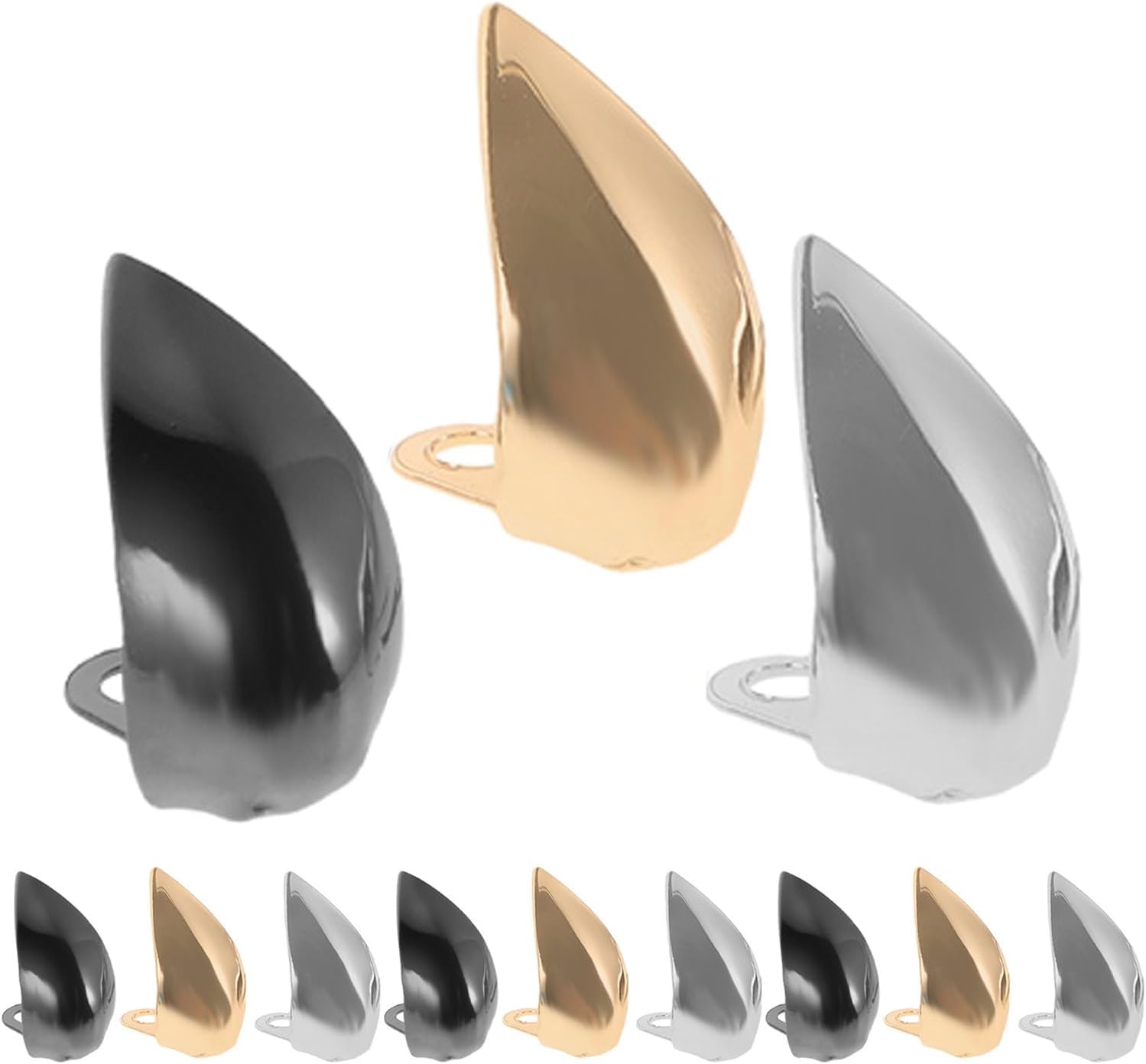 6 Pairs Metal High Heel Protectors Shoe Tip Covers for Women, Iron Pointed Toe Guards, Sturdy Shoe Protector Covers for Daily Wear and Special Events