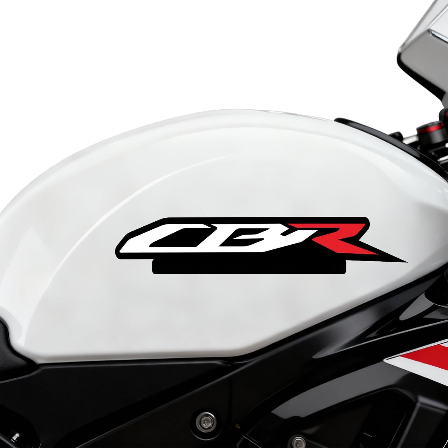 Motorcycle Fairing Sticker Decal, Reflective Vinyl Decal CBR with Strong Stickiness, Sticker CBR Fairing Decal for Honda CBR600RR CBR1000RR Fairing Kit Stickers Decals,Black White Red