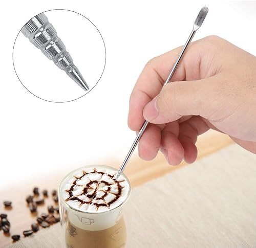 Miniatura 3 de Aguja de café de acero inoxidable Cappuccino Latte Art Pen DIY Coffee Art Tool para máquina herramienta de café