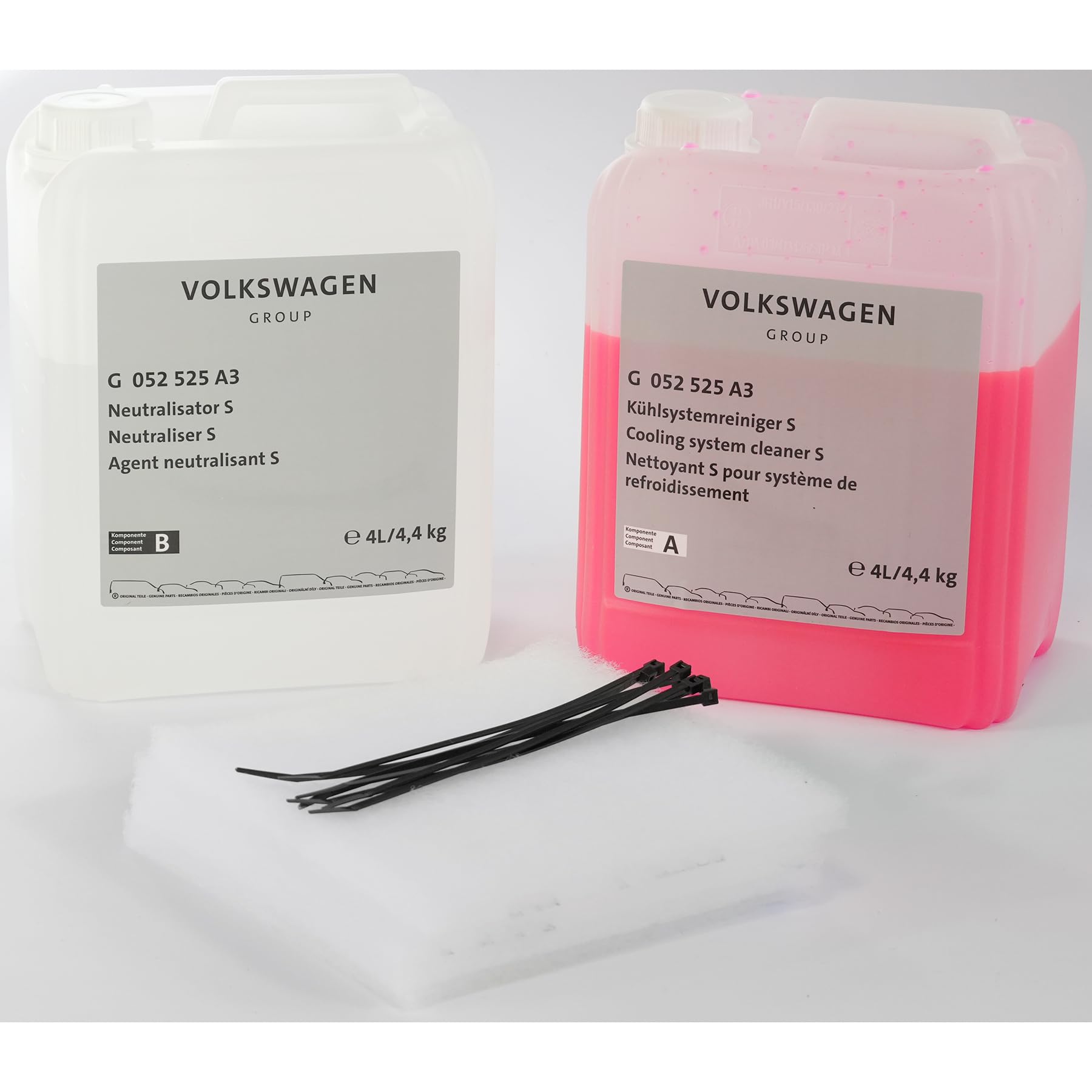 Volkswagen G052525A3 Reinigungs-Set Kühlsystem Kühlsystemreiniger Neutralisator Kühlflüssigkeit