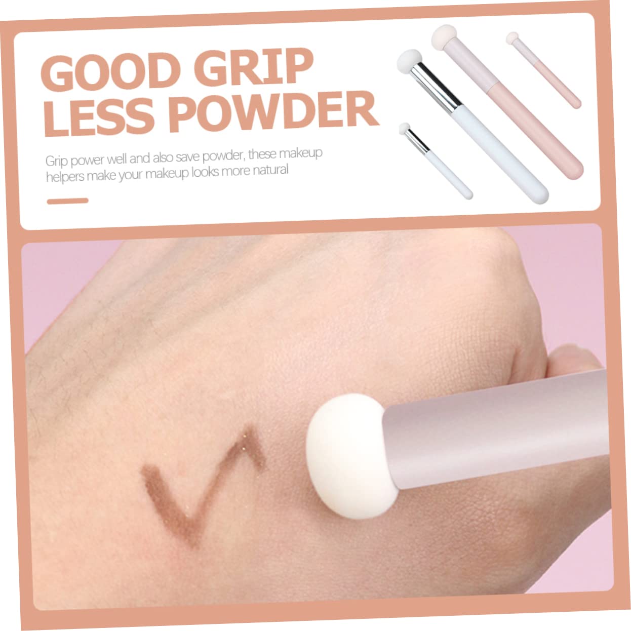 4pcs Mushroom Concealer Brush Soft Makeup Sponges for Foundation Application High-density Concealer Tools for Beauty Enthusiasts and Professionals