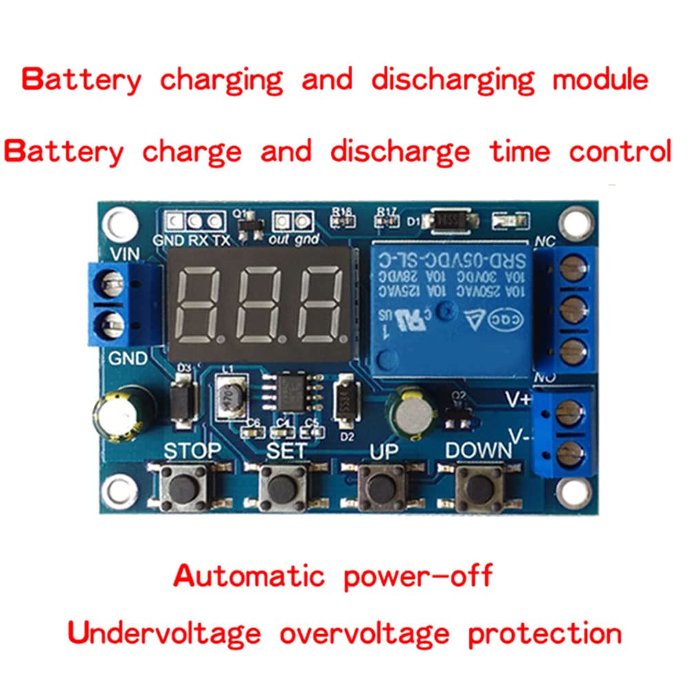 ISTOVO DC 6-40V BatterieladegeräT Steuerschalter Unterspannung ÜBerspannungsschutzplatine Auto Abgeschnitten Disconnect Kontrolleur