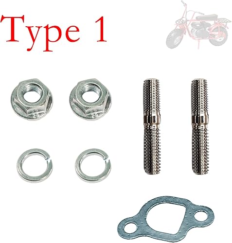 Vista 17 de JMCHstore Silenciador de escape mejorado para Predator 196cc 212cc, Honda GX160 GX200 5.5HP 6.5HP Motor Motor, Coleman Mini bike CT200U BT200X, Baja