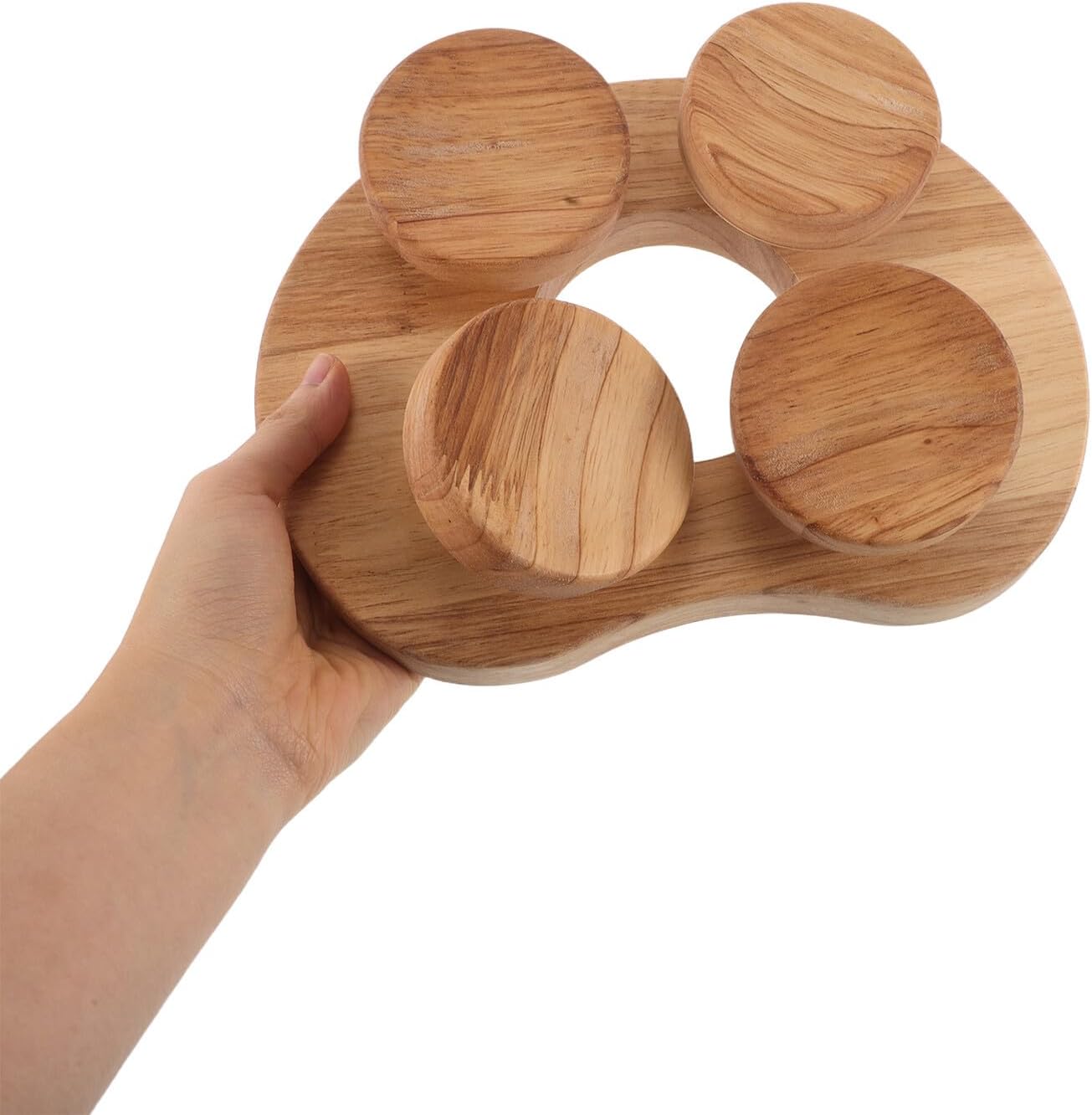 YARNOW Wooden Sauna Backrest Pillow Lumbar Support Pillow for Steam Rooms Home Sauna Accessories Natural Wood Neck Massage Cushion