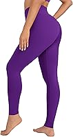 Vista 27 de VALANDY Leggings de cintura alta para mujer, elásticos, control de abdomen, entrenamiento, correr, yoga, pantalones, tallas regulares y grandes
