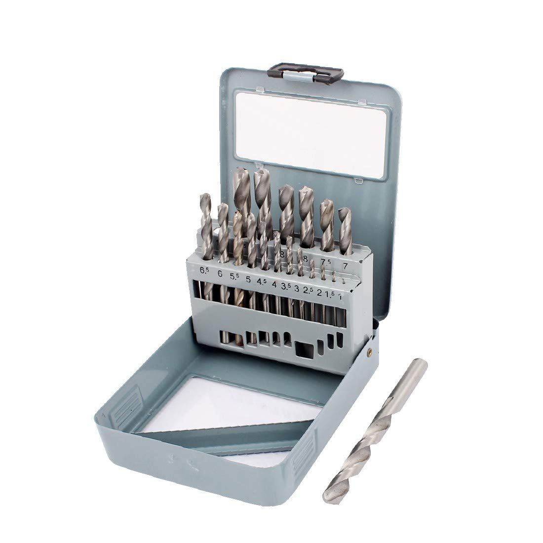 New Lon0167 Metal Straight Featured drill hole Twist reliable efficacy Drill Bits Set 1mm-10mm Dia 19 in 1(id:a20 e8 80 475)