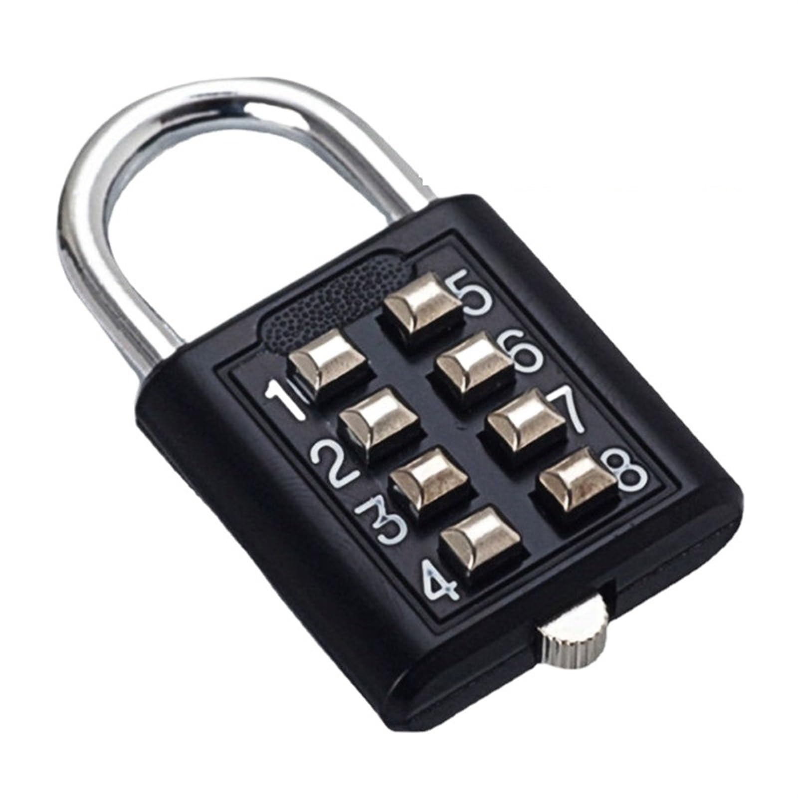 Lucchetto Con Combinazione Lucchetto a combinazione con codice password a 8 cifre Valigia in lega di zinco for bagaglio Codice da viaggio Smart Lock chiave Blocco antifurto