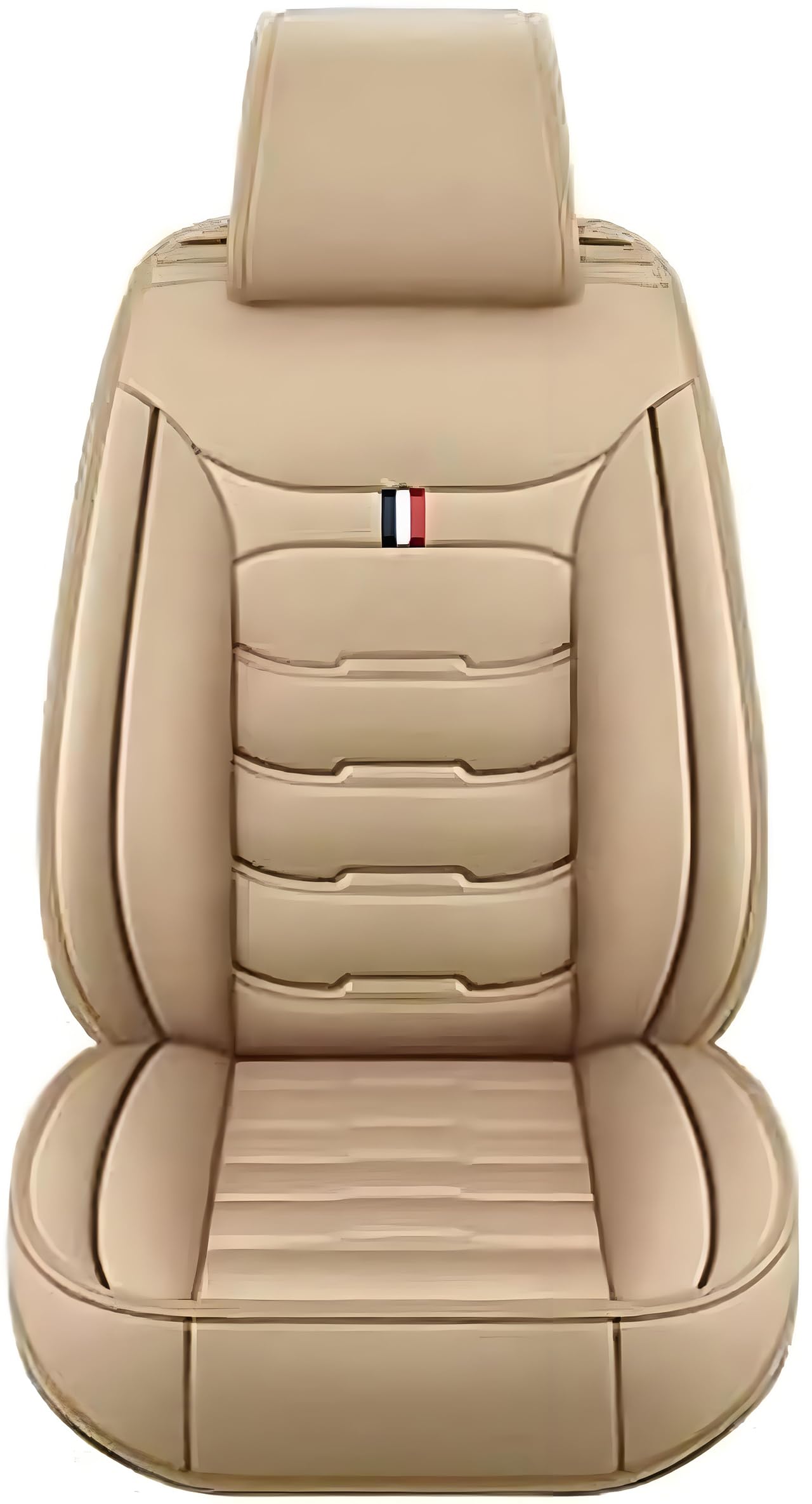 Coche Juegos Cubreasientos Universal para Mini R50 R56 F55 F56 R52 R53 R57 F57 JCW/One/One D/Cooper,Cuero Delanteros Traseros Fundas Asiento Completo Protectores Cómodo Accesorios,B/Beige