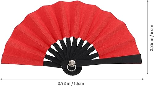 Miniatura 7 de jojofuny Mini ventilador plegable, accesorios para casa de muñecas, ventiladores de mano de papel en miniatura, ventilador plegable pequeño, micro