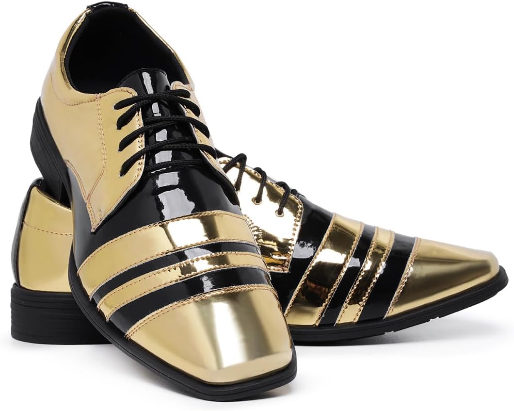 Sapato Social Masculino Brilhante Bico Fino com Cadarço 840