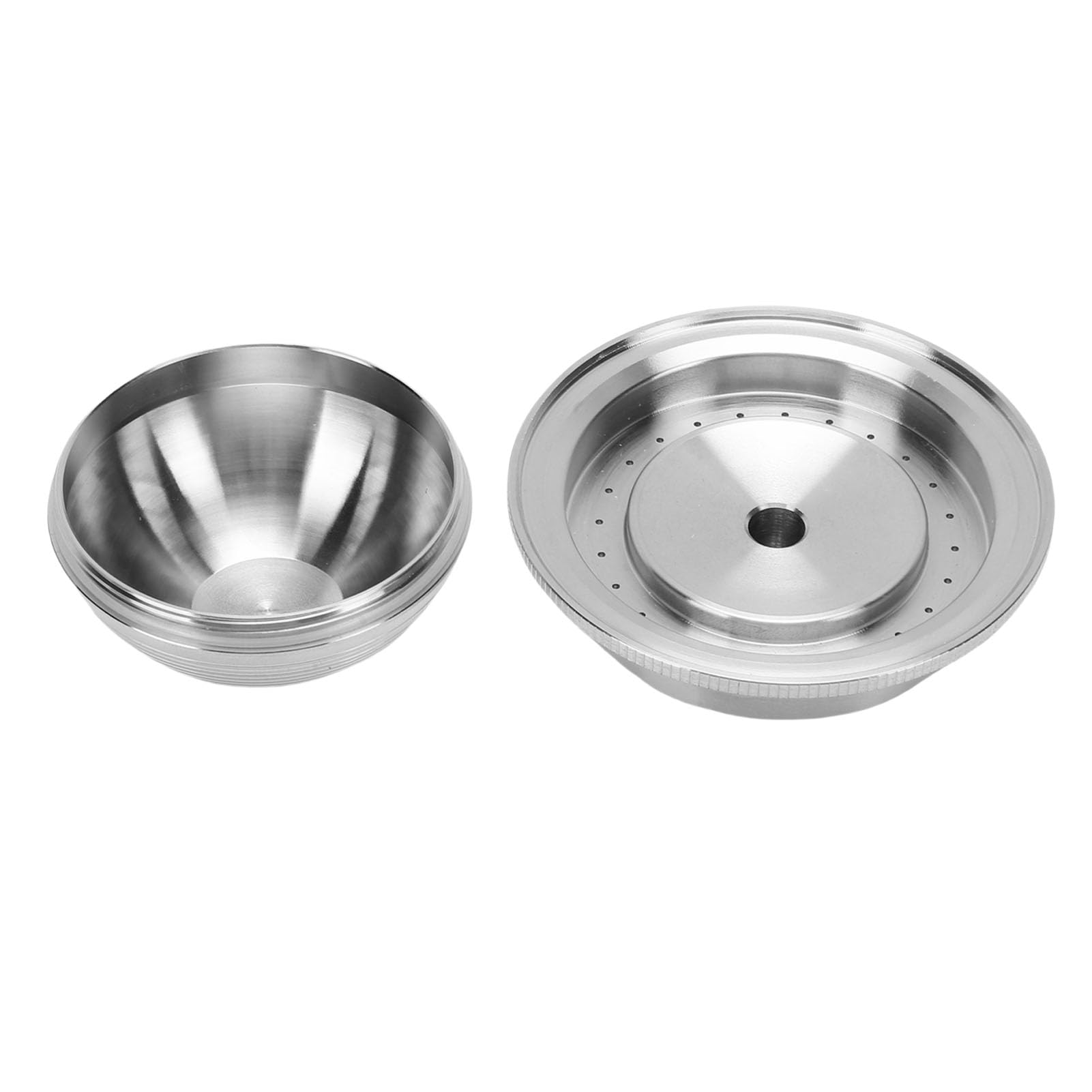 Generic Kit de Cápsulas de café Recargables, Cápsula de café Reutilizable de Acero Inoxidable de 80 Ml con Cepillo y Cuchara para Entusiastas de la Elaboración Casera y del