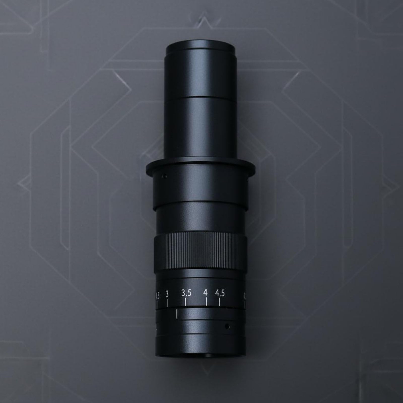 Milageto Industriekamera Objektiv Vergrößerungsobjektiv Mikroskop Optik Linse 05x Kompakte Bauweise für Größere Probenansicht Und Einfache Positionierung für Qualitätskontrolle Forschung Fertigung