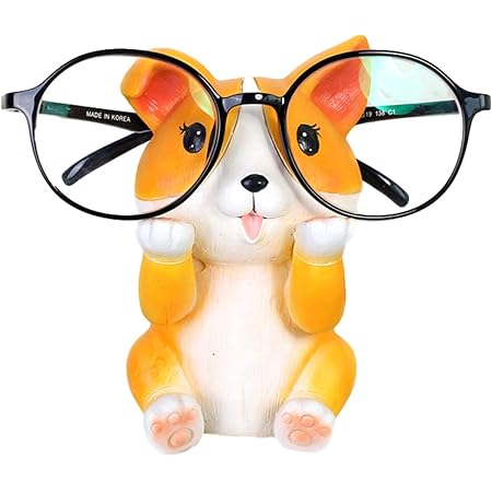 Amazon Co Jp Copeflap メガネスタンド めがねスタンド メガネかけ メガネ置きスタンド めがねかけ 眼鏡ホルダー 卓上 コーギー ホーム キッチン