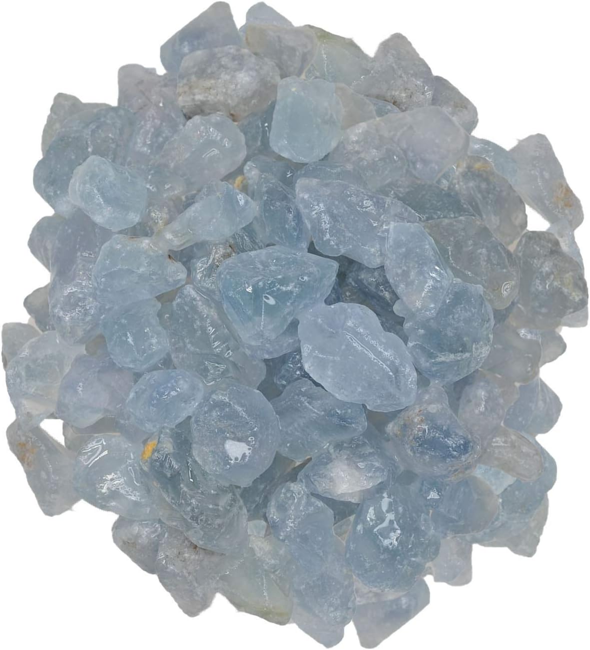 5 lbs of Beautiful Blue Celestite Rough Stones from Madagascar - Raw Rocks Perfect for Tumbling, Lapidary Polishing, Reiki, Crystal Healing and Crafts!